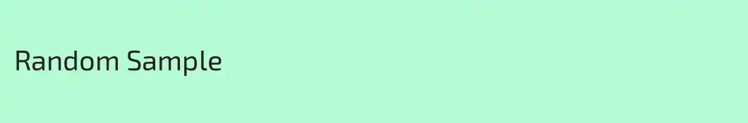 Random Sample